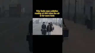 Why India caps pollution reading at 500 when the air is far more toxic #ytshorts #news #funny #duet