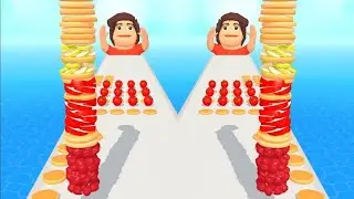 Pancake Run, Shortcut Race Gameplay Walkthrough Satisfying VideoPlay 99999 level Tiktok Video