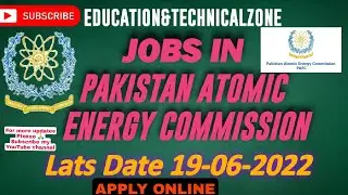 PAEC Latest Jobs 06/2022 Apply Online #atomicenergyjobs