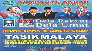 Relawan Rhoma For Pas  - Lapangan Dadaha Tasikmalaya 06 APRIL 2019