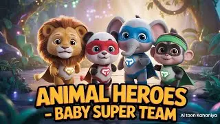 Animal Heroes | Baby Super Team Adventure 🐾 | 3D Cute Kids Story | AI Toon Kahaniya