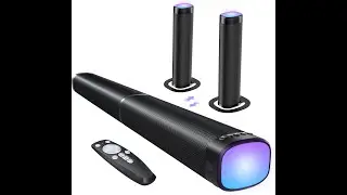 Sound Bar for Smart TV, 100W Sound Bar with 3 Dynamic RGB Lights,Bluetooth 5.3,