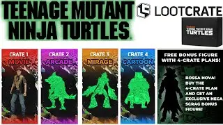 Ящик с добычей NECA TMNT 2021 Армаггон Мутант Шреддер Донателло Темная Черепаха Скрэг Дэнни Пеннингтон
