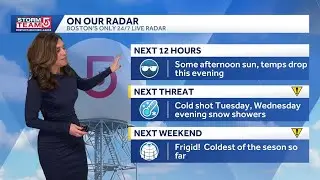Video: Aurora chance overnight, frigid blast en route
