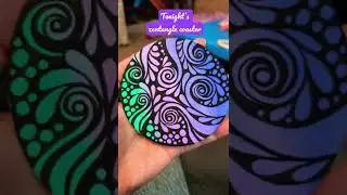 Zentangle pattern on coaster