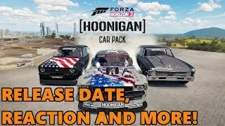 Forza Horizon 3 HOONIGAN CAR PACK!! LIVE REACTION + NEW CARS, RELEASE DATE!