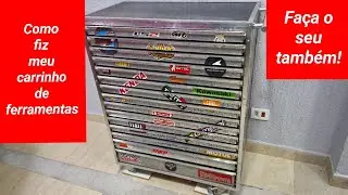 Construí meu carrinho de ferramentas!! Faça o seu também!!