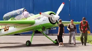 Muslim Movsum-zade doing first flight YAK-54 | Полет с пилотированием самолета ЯК-54 2013