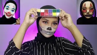 face painting tutorial pemula | face painting murah & bagus | make up art horor