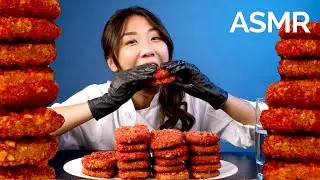 ASMR FLAMIN' HOT CHEETOS HASH BROWNS | MEL-FRY MUKBANG 먹방 (No Talking) EATING SOUNDS