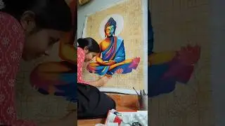 Gautam Buddha painting 🎨🖌️ part-2 #lordbuddha #trending #shorts