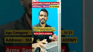 Football Academy TRIALS|Contact No-8081976739|#army #sports #football #soccer #training #india