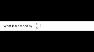 Multiplying and Dividing Rational Numbers 28