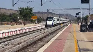 So Calm! 🌿 Vande Bharat Express Arriving Puttaparthi Station 🚆 #asmr