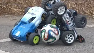 RC Auto Fu&szlig;ball 2017! Harter Kampf mit vielen Crashs &diams; Faszination Modelltech Sinsheim