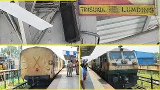 Lumding Tinsukia Express arriving and Tinsukia Lumding Express departing Mariani Junction !#train