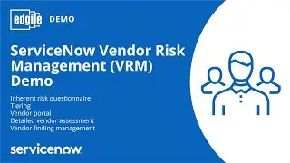 ServiceNow Vendor Risk Management VRM Demo