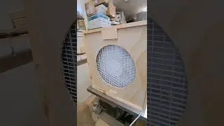 Воздушный фильтр для вентилятора в мастерской #столярноедело