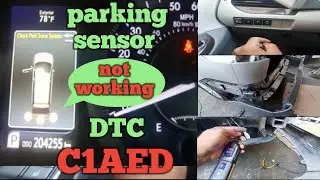 How to fix DTC  C1AED | toyota parking sensors not working