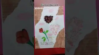 Diy rose day card #card creations #gift #diy #card designer #craft  #crafty vibes with merry