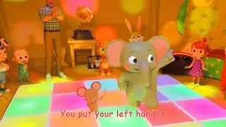 Looby Loo!  You Put Your Hand In! | Cocomelon Action Song | Lined Preview Effect @BunnyBellNursery