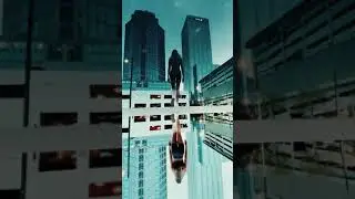 PHONE PUDDLE TRANSITION 🏙 ➡️ 🌿- Creative Photography #shorts