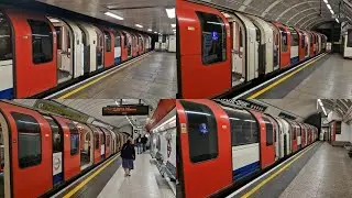 Central line 1992 Stock Train's 6 Different Departures & Its Noise And Speed From Different Stations