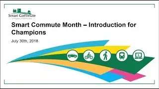 Planning for Smart Commute Month at your Organization