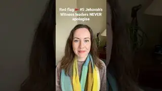 Red flag #5 Jehovah&rsquo;s Witness Governing Body NEVER apologise. #exjw #jworganisation #pride #postcult