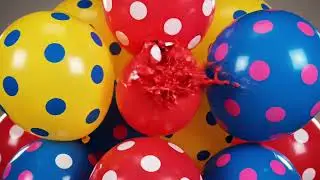 &ldquo;Color Explosion! Polka Dot Balloons Popping Satisfying ASMR 💧&rdquo;