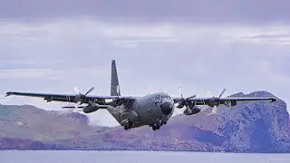 BEAUTIFUL C130 HERCULES TAKEOFF at Madeira Airport