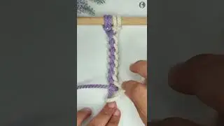 #shorts How to Tie Half Hitch Knot Variation | Macrame Knots