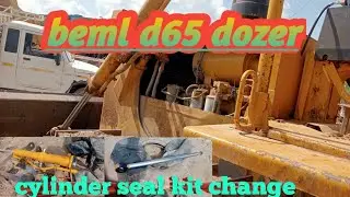 Beml d65 Dozer blade lift cylinder seal kit change