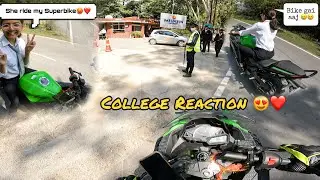 When She Rides Your Superbike 😳| Kawasaki z900 ya Ninja 300