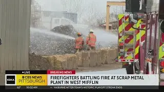 Fire breaks out at West Mifflin scrap metal plant