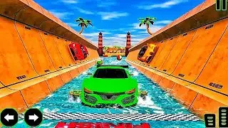 Water Car Surfer Racing Stunt Driving Simulator 3d | Water Chained Cars Stunt Race Android Gameplay