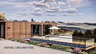 40 foot Container Pool with Panoramic Views