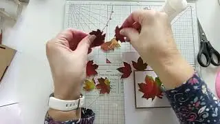 #makingbackgroundsintocards #inkybackgrounds Two Cards made using Background Ink Techniques
