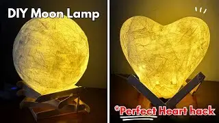 DIY Moon lamp/How To Make Moon Lamp/DIY Heart Shaped Lamp/DIY Table Lamp,Night Lamp Ideas/Home Decor