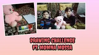 DRAWING CHALLENGE &bull;| ft.momna AND MOSSA &bull;| PRIZE 🤯??| TEEDY BEAR AND SMART ⌚🤓|WHO WON??😱😰|