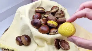 TRUCAZO‼️ COMO ASAR CASTAÑAS Y QUE SE PELEN FACILMENTE #lacocinadenuberosaylila