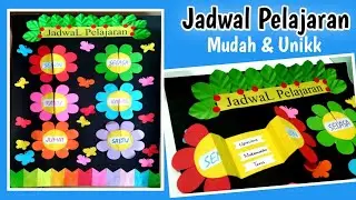 Cara Membuat Jadwal Pelajaran/Membuat Jadwal Piket Kelas - DIY classroom decoration - Dekorasi Kelas