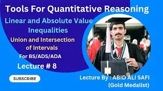 Linear Inequalities and Absolute Value Inequalities || Union and Intersection of Intervals