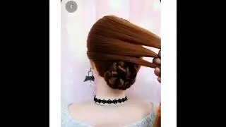 part 2 bun hairstyle | fancy wedding bun