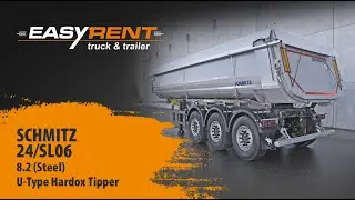 Easy Rent - Schmitz SKI 24/SL06 &ndash; 8.2 (Steel) U-Type Hardox tipper