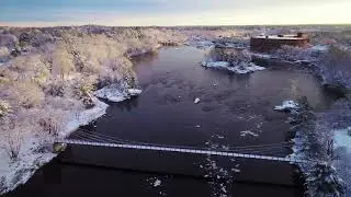 The Androscoggin Swinging Bridge | Down East magazine