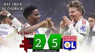 Metz 2 x 5 Lyon | Gols e Melhores Momentos | Ligue 1 2026