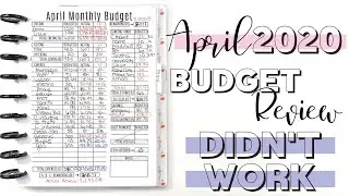 April 2020 Budget Review CASHLESS BUDGET DIDN'T WORK | Naturally Lizzie