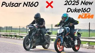 New DUKE 160 vs Pulsar N160 Drag race in this video #duke #ktm #ktmduke #n160 