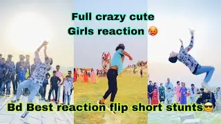 Backflip Cute Girls reaction🥰😱/ Backflip in Public// Flip in public At Red Fort🇧🇩 #crazy_stunts